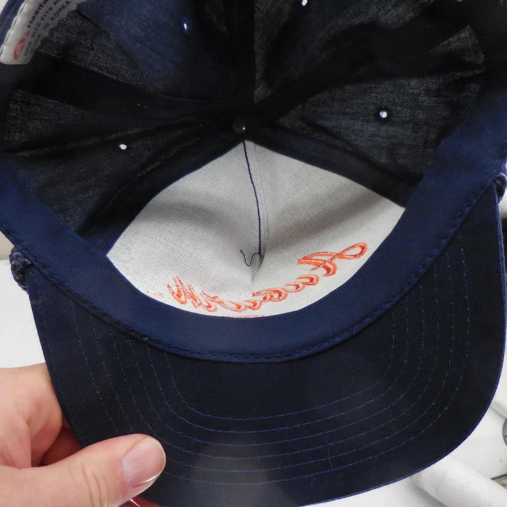 Vintage Auburn Tigers AJD Snapback Hat Navy Blue Orange Rope Trucker Cap‎ OSFA